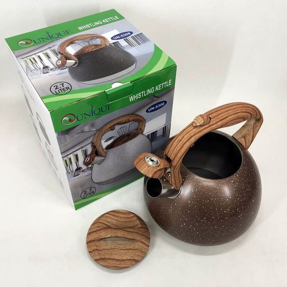 Чайник Unique із свистком UN-5306 2,7л мармур. TY-517 Колір коричневий | Зображення 2