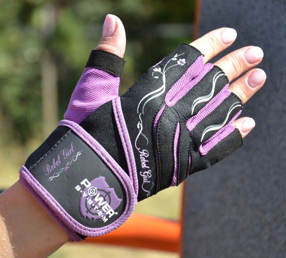Рукавички для фітнесу Power System PS-2720 Rebel Girl жіночі Purple XS | Зображення 3