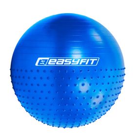Фитбол 75 см EasyFit Hybrid синий (фитбол полумассажный) (EF-3012-BL)