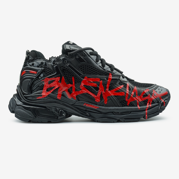 Кросівки Ba1lenc1iagaRunner Graffiti Black Red 12003 45 29-29.5 см | Зображення 8