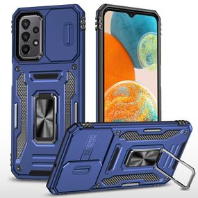 Ударопрочный чехол Camshield Army Ring для Samsung Galaxy A13 4G / A04s Синий / Navy