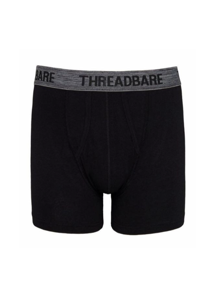 Набір чоловічих анатомічних трусів боксерів Threadbare Black Hipster  Boxers 3 шт в наборі | Зображення 1
