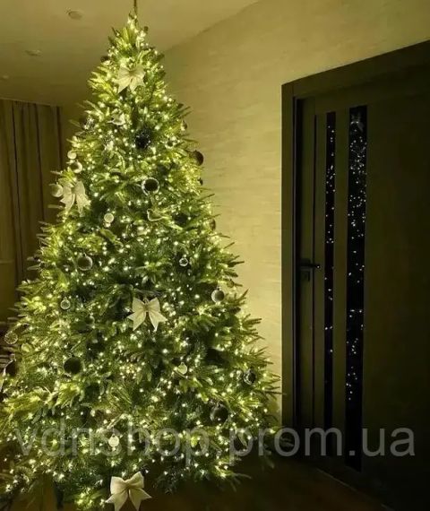 Гирлянда нить на катушке, от сети, 50м, 240LED, теплый белый/ Светодиодная LED гирлянда на елку | Зображення 4