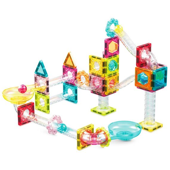 Конструктор магнітний MINI DIAMOND MARBLE RUN TRACK SET PTMG60/28299 PICASSO TILES, 60 деталей, у коробці | Зображення 2