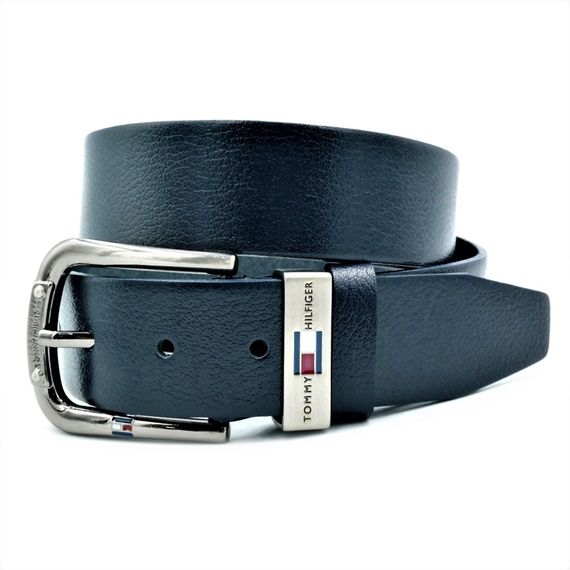 Мужской кожаный ремень Tommy hilfiger Цвет Синий brnd-40k-ua-117 | Зображення 1