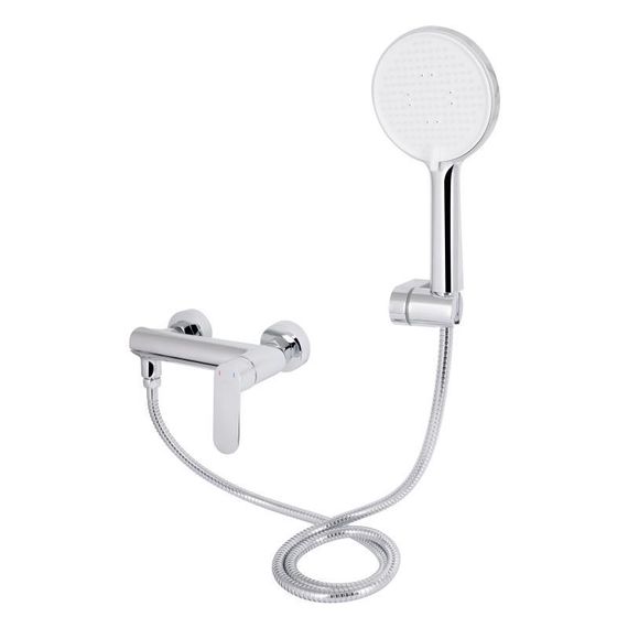 Смеситель для ванны Qtap Evia с поворотным изливом (c душевым гарнитуром) QTEVI260CRM47578 Chrome | Зображення 2