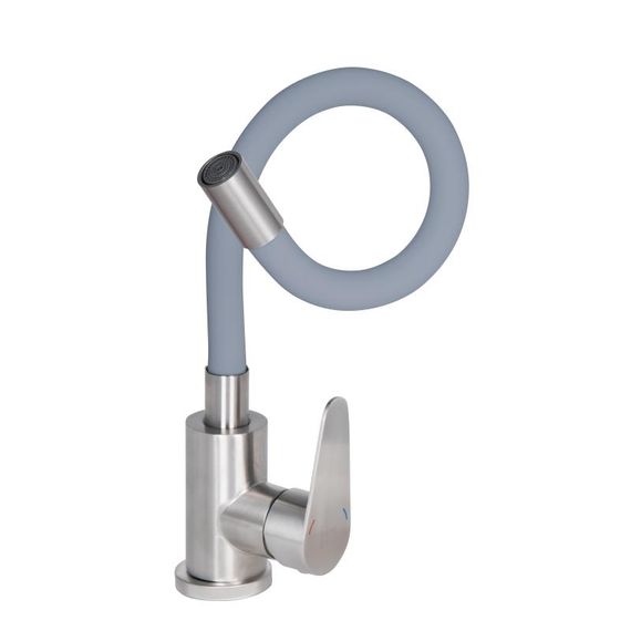 Змішувач для кухні Lidz Vida 04R-GFS, U-подібний гнучкий | Зображення 3