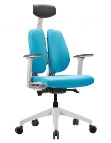 Кресло офисное DUOREST D2 whiteblue ортопедическое