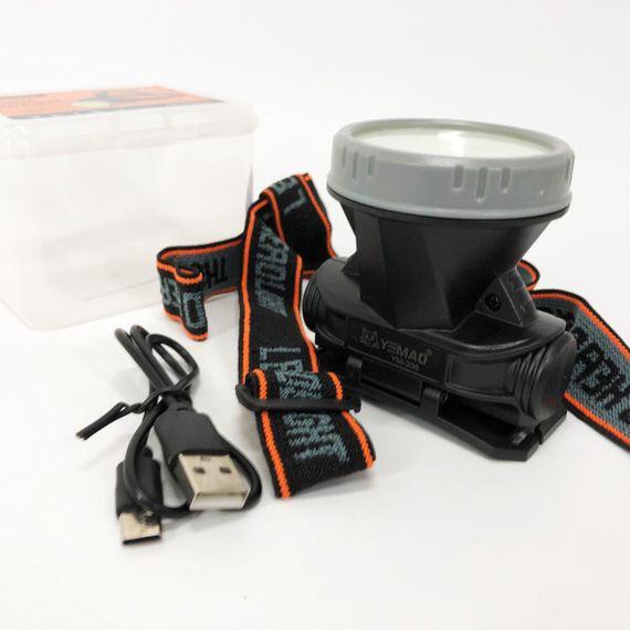 Налобний фонарь с аккумулятором YM-308/208-COB(white+red), Фонарик на голову диодный CQ-65 | Зображення 3