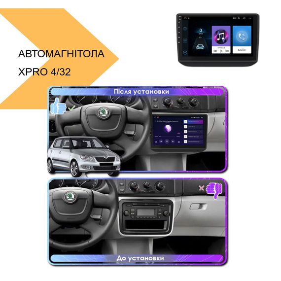 Автомагнітола 10 дюймів Android 10.1 XPRO 4/32 (MER-14110_6215) | Зображення 1