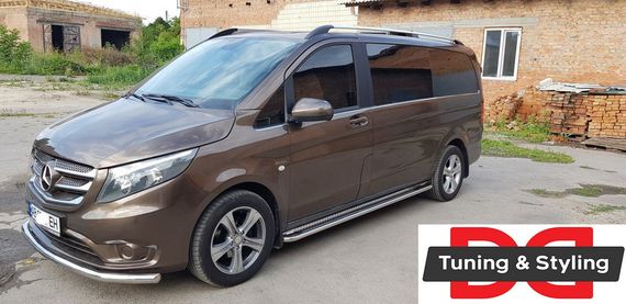 Передняя защита ST008 (нерж.) для Mercedes Vito / V W447 2014-2024 гг | Зображення 3