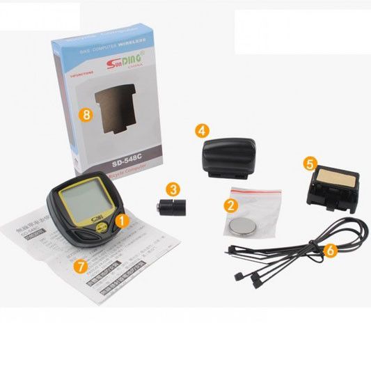 Велокомпьютер SunDing SD-548C 14 функций беспроводной JN-51 | Зображення 2