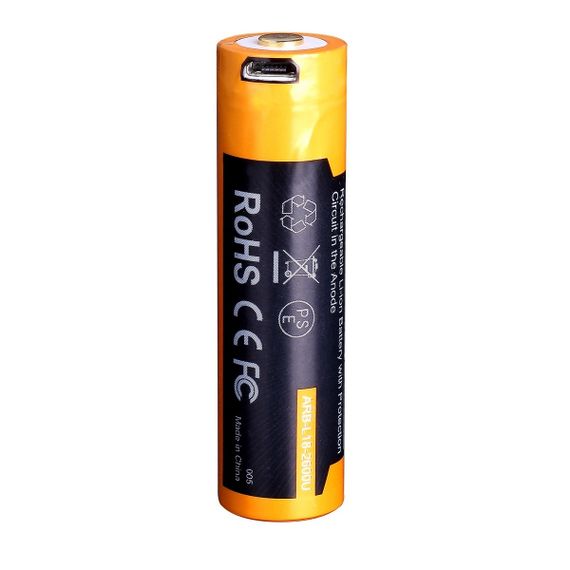 Акумулятор 18650 Fenix (2600 mAh) micro usb зарядка | Зображення 3