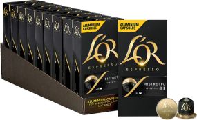 Nespresso капсулы L'OR Ristretto ящик 10уп Франция Неспрессо Льор 100 капсул
