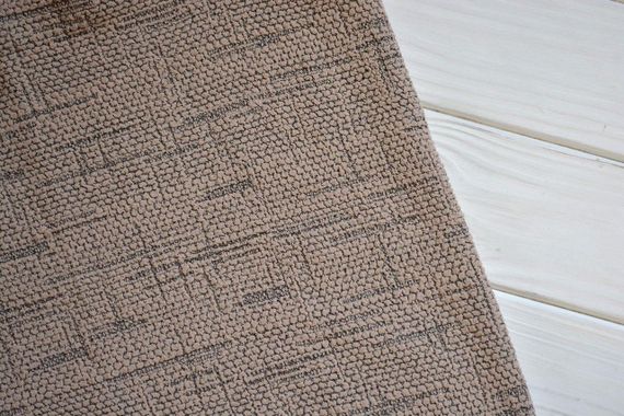 Жакардовий чохол на диван + 2 крісла Kora без спідниці Бежевий | Зображення 1