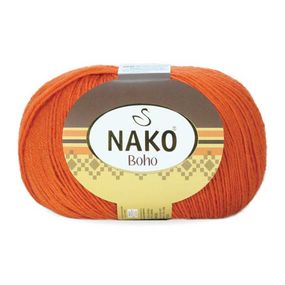 Шкарпеткова пряжа Nako Boho, помаранчевий 6963