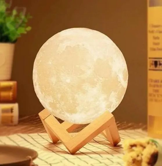 Настольный светильник луна Magic 3D Moon Light От Аккумулятора | Зображення 3
