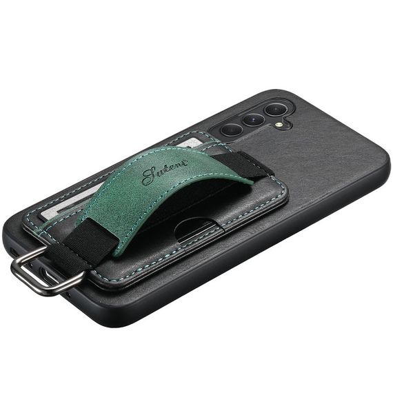Кожаный чехол Wallet case and straps для Samsung Galaxy A14 4G/5G Черный / Black | Зображення 4