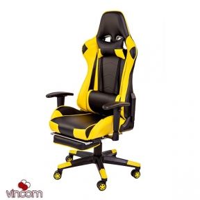 Кресло Goodwin Drive blackyellow с подставкой