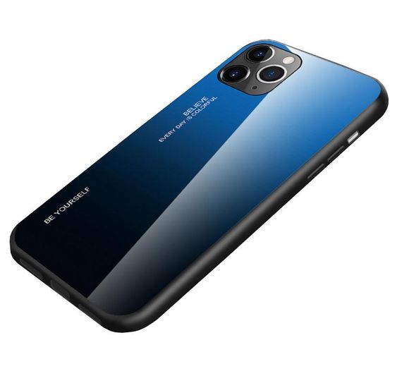 Чехол бампер Primolux Gradient Glass для Apple iPhone 11 Pro - Blue | Зображення 2