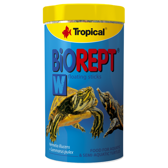 Сухой корм Tropical Biorept W для водоплавающих черепах, 150 г (гранулы)
