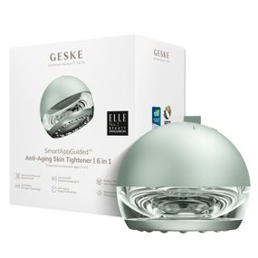 Массажер для подтяжки кожи лица GESKE Anti-aging Skin Tightener 6в1 starlight, Зеленый