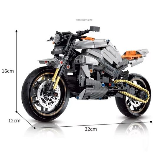 Конструктор LEGO технік мотоцикл Harley-Davidson в масштабі 1:8 642 деталей | Зображення 2