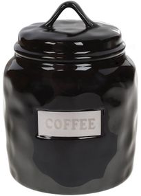 Банка фарфорова Necollie "Coffee" 900мл, чорна