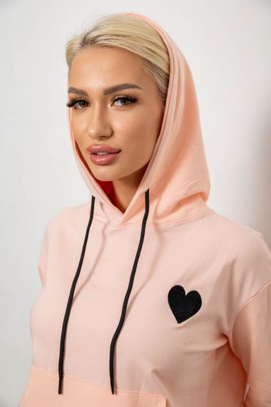 Спортивный костюм женский двухнитка, цвет персиковый, 214R1419-004 | Зображення 4