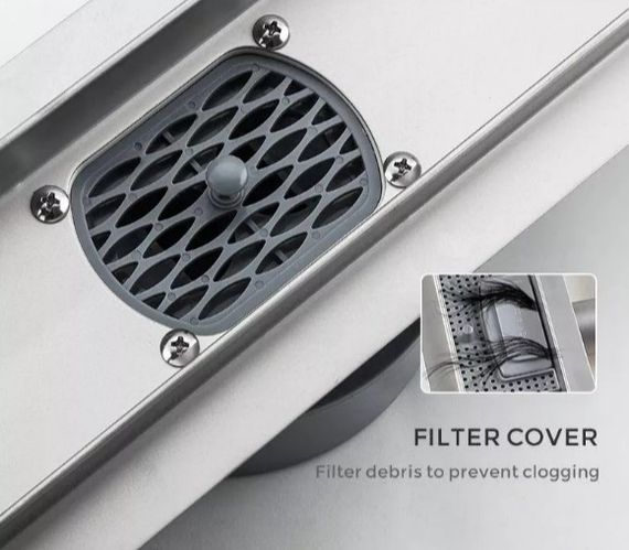 Душовий трап Gappo 70х300 мм, нержавіюча сталь G83007-4 | Зображення 5