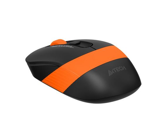 Миша бездротова A4Tech Fstyler FG10S (Orange),  безшумна, USB, колір чорний+помаранчевий | Зображення 4