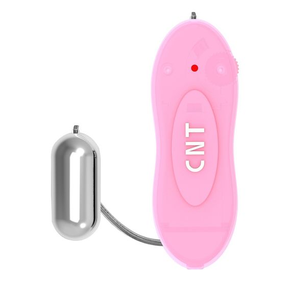 Вибропуля серебристая Chisa Hi-Basic Bullet CNT Mini с розовым пультом управления Sex Aura | Зображення 1