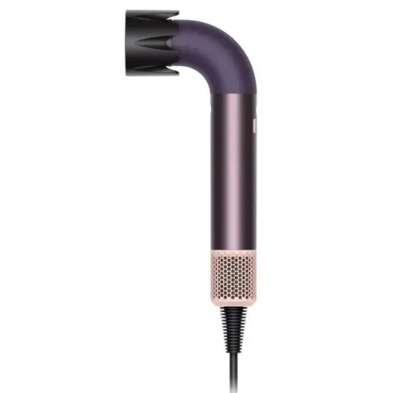 Фен стайлер Super Hairdryer мультистайлер 1600 Вт прилад для волосся з холодним гарячим повітрям 4 насадки Фіолетовий HP-3V