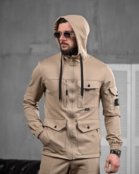 Спортивний костюм Stone Island  бежевий | Зображення 2