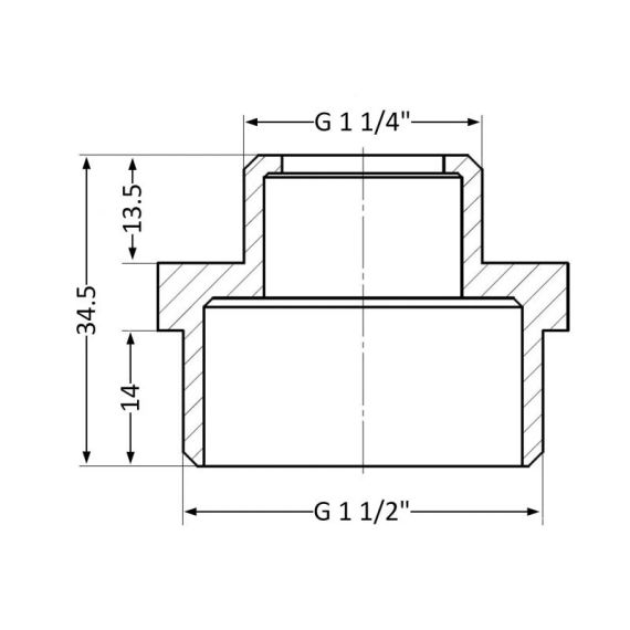 Ниппель Thermo Alliance Standart 1 1/2"х1 1/4" НР SD4084032 | Зображення 1
