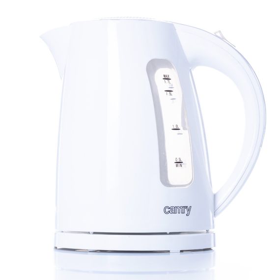 Електрочайник Camry CR 1255 білий 1,7 л, 2200 Вт