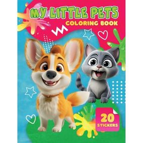 Детская раскраска My Little Pets А06012504, 20 наклеек А4