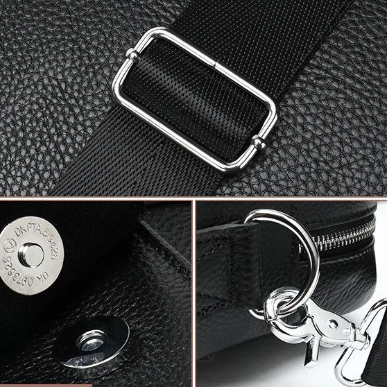 Мужская кожаная сумка для ноутбука из итальянской кожи, формат А4, премиум класс NW-53 | Зображення 4