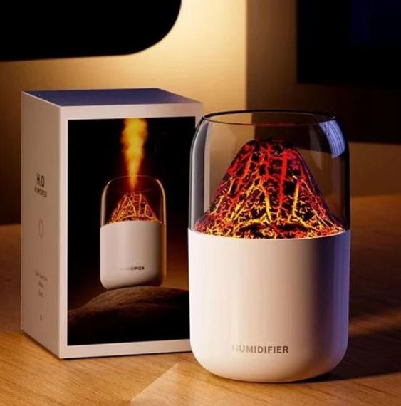 Ультразвуковий зволожувач повітря в стилі вулкана LAMP JSQ-1 280 мл Аромадифузор-нічник для дому | Зображення 5