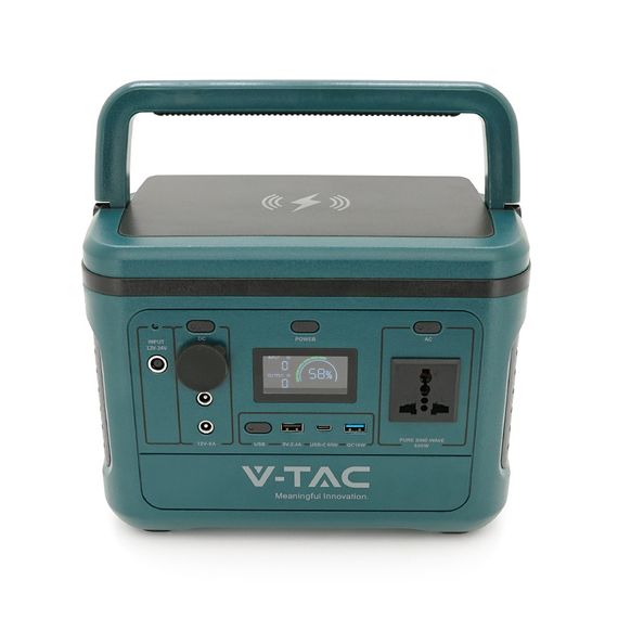 Портативне джерело живлення V-TAC VT-606, 500W, ( 26.2Ah /21.6V 568Wh)(275x170x200) 5.4kg | Зображення 4