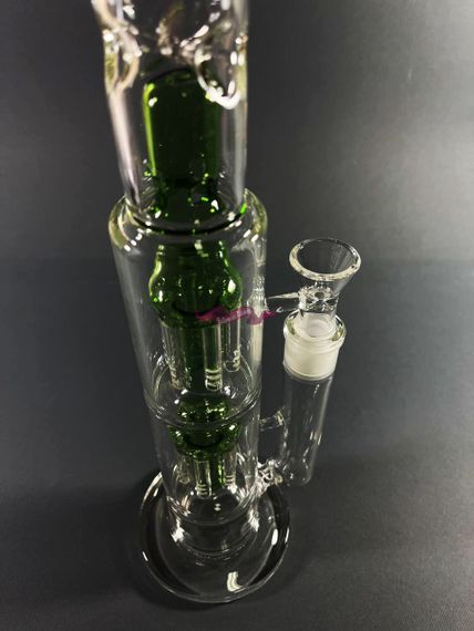 Стеклянная трубка Medusa Double Green | Зображення 3