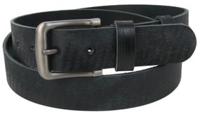 Мужской кожаный ремень Skipper черный 3,8 см