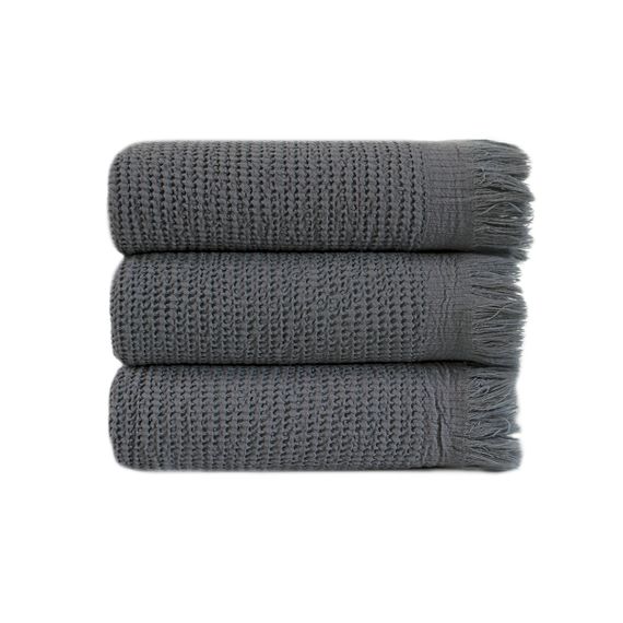 Набір рушників Lotus Home 100544 Туреччина 30*50 см  Бавовна + бамбук Антрацит