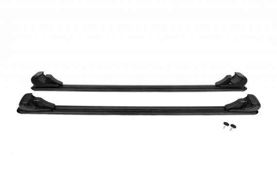Перемычки на обычные рейлинги под ключ Bold Bar V1 (2 шт) Черные для Daihatsu Terios 2006-2024 гг | Зображення 4