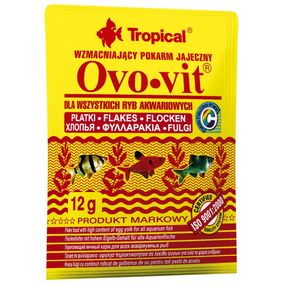 Корм Tropical Ovo-Vit для всіх акваріумних риб пластівці 12 г