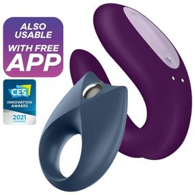 Набір Satisfyer Partner Box 2 (смарт-вібратор для пар Double Joy + віброкільце Royal One) Sex Aura