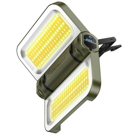 Кемпинговый фонарь Hoco DL22 solar-powered (5000 mAh) Green