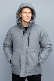Чоловічий Пуховик Sun`s House  розмір: 3XL Сірий (арт. RC-RW-5-grey)
