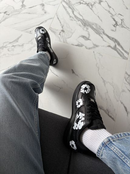 Кроссовки  Air Force x Denim Tears CUSTOM / аир форсе  весна / лето / осень 0156 | Зображення 4