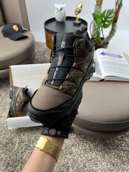 Мужские зимние кроссовки  Salomon XT-6 Brown Fur, Вьетнам 46 | Зображення 5